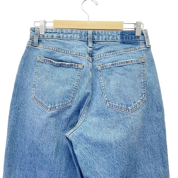 Abercrombie & Fitch Vintage Straight High Rise Jeans Size 29 Curve Love Raw Hem - Picture 5 of 11